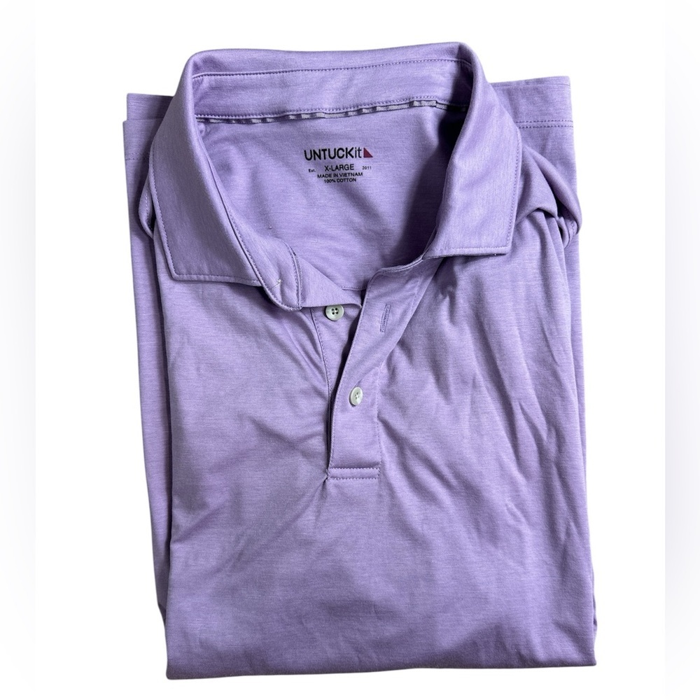 UNTUCKit Men's Lavender Polo Shirt